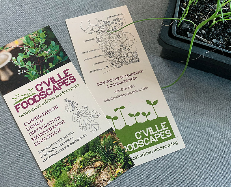 Gardening Service Brochure Design edible Landscaping