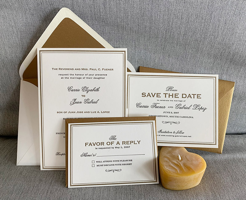 Custom Wedding Invitation design