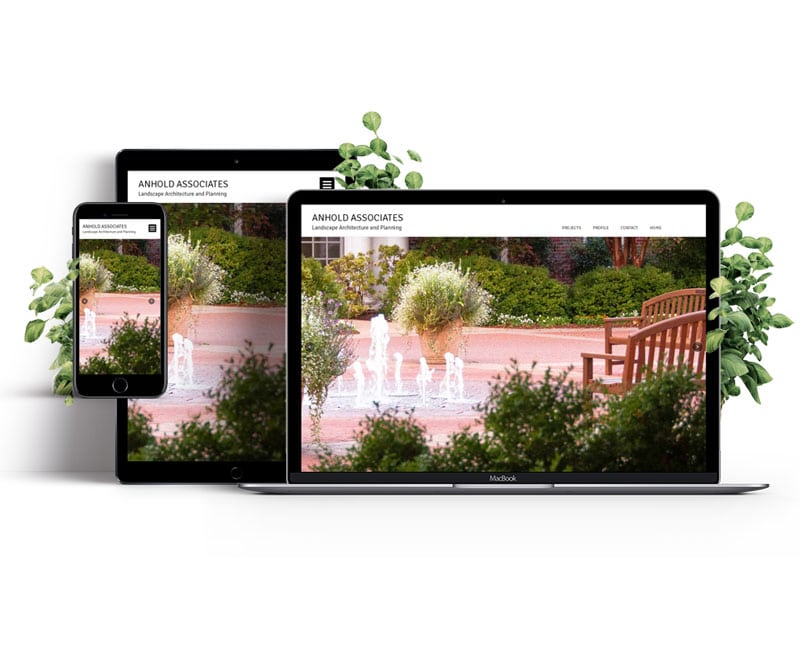 Landscape architect website design examples bold photo