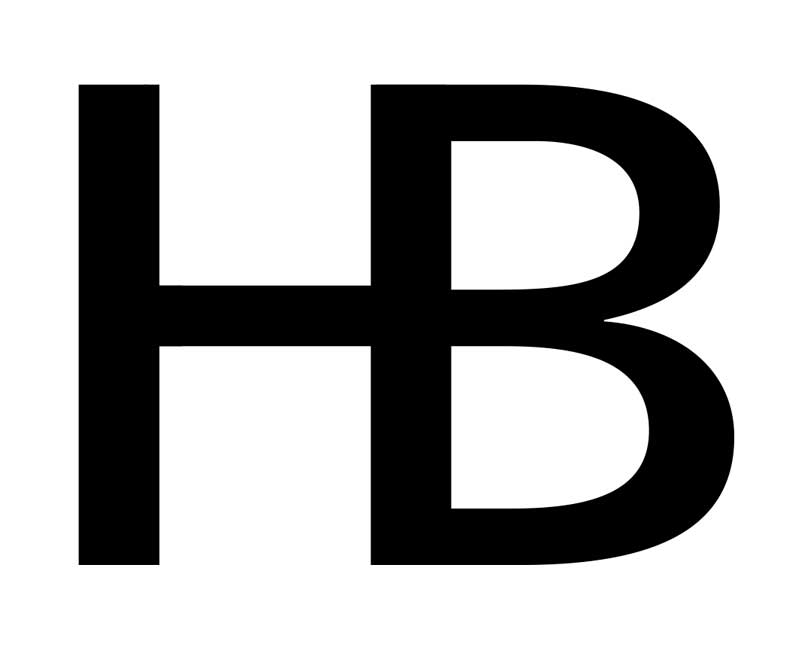 Monogram Logo with letters HB